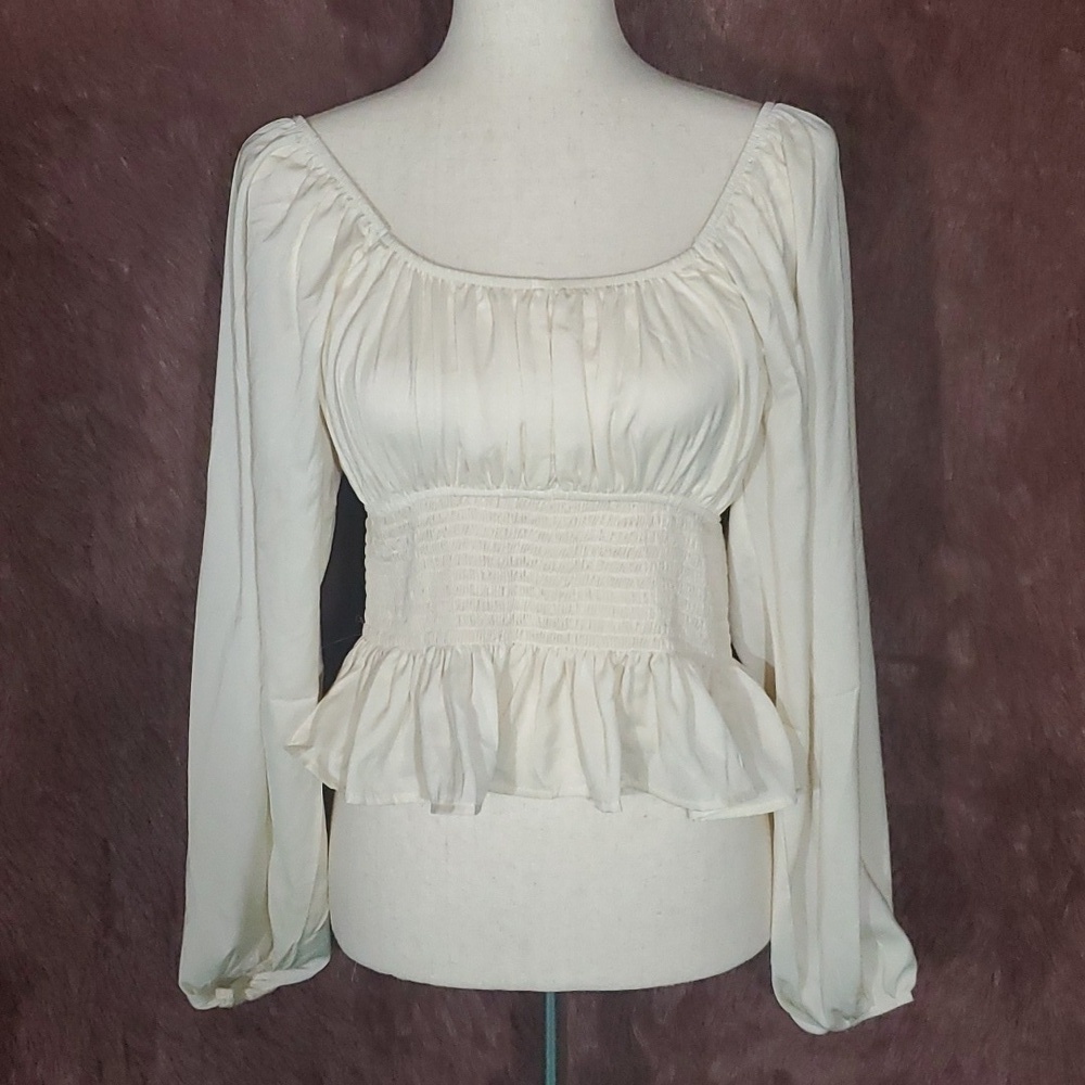 Sincerely Jules Poet Smock Crop Top